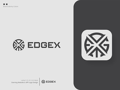 EDGEX Gaming Website & APP Logo app app logo brand identity branding business logo game game logo gaming logo logo mark mark design minimal minimalist startup logo symbol website logo website mark