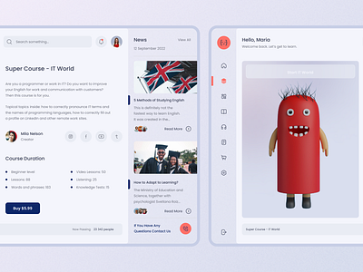 Educational Platform 🧮 branding dashboard design graphic design landing saas typography ui web design website