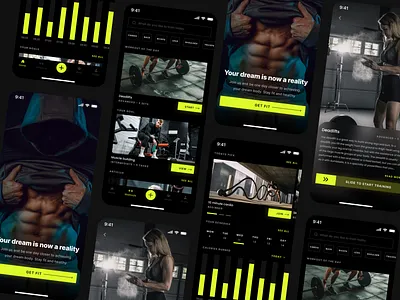 Workout Tracking App | UI Design app design graphic design ui web