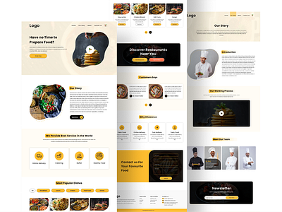 Food Delivery Website Design & Development cafe deilivery design development figma food mobileapp mobileappdesigns restaurant ui ux web design website