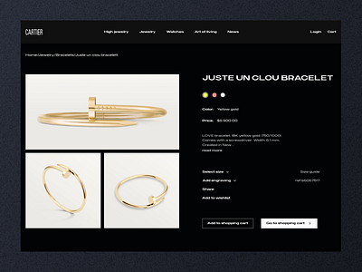 Jewelry Store 💎 beauty branding design graphic design jewelry landing product page typography ui web design website