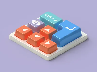 Click-Clack 3d graphic design illustrator render