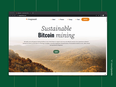 Website design for Megawatt - a Bitcoin mining company animation bitcoin blockchain btc crypto cryptocurrency design desktop finance fintech mobile ui user experience user interface ux web design webflow website website design