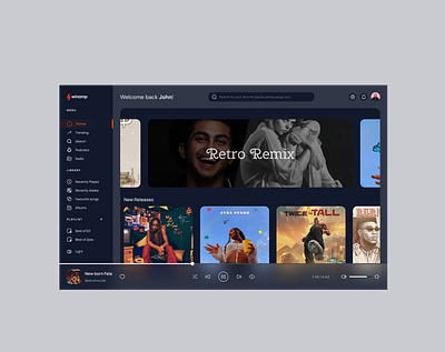 Winamp redesign design ui ux