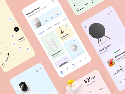 Smart home app concept animation app concept design home lamp motion graphics smart smarthome ui ux
