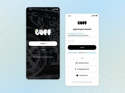 Car Wash App Design - Sign Up/Login app app design application car car wash design design system figma login mobile prototyping signup ui ux