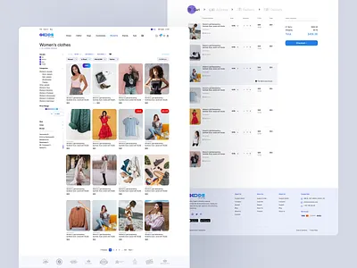 E-Commerce Website cart items list online shop shopping ui ux website