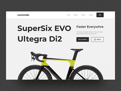 Bike Landing Page 🚴 bike branding design graphic design landing landing page typography ui web design website