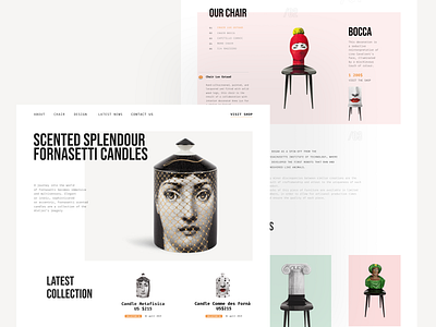 Candle Shop 🕯️ art branding candles design graphic design landing typography ui web design website
