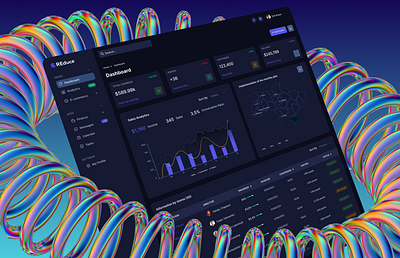 Dashboard 3d branding logo ui
