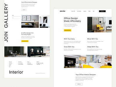 Interior Studio Website 🛋️ branding design graphic design interior interior design landing typography ui visual design web design website