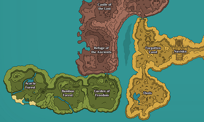 [Game] World Map for Priston Tale gamedesign games productdesign ui ux uxdesign uxui