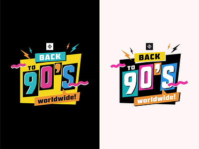 Back to 90's worldwide 90s back to 90s branding club cover design flyer graphic design icon icon set illustration logo music nostalgic party poster retro rewind theme vector