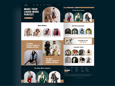 Fashion website | Website UI/ UX design | E-Commerce website branding clothing design ecommerce fabric fashion landing page mobileappdesigns web design website