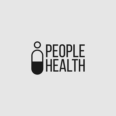People Health Logo branding design health illustrator logo logo design medicine minimalist people typography vector visual identity