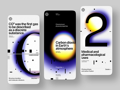 CO2 Air Quality - Mobile UI Concept air air quality app blur carbon chemistry design emissions enviroment gas health ios mobile typography ui ux