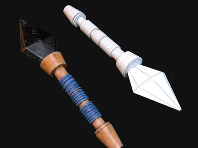Stone Dagger 3d 3d 3d illustration 3d modeling game asset game design game ready maya vray