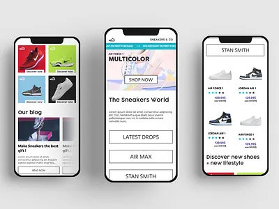 UI CHALLENGE : Day 1 (Sneakers Shop) branding challenge daily day design figma illustration month portfolio ui ux website wireframe