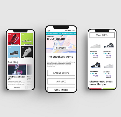 UI CHALLENGE : Day 1 (Sneakers Shop) branding challenge daily day design figma illustration month portfolio ui ux website wireframe