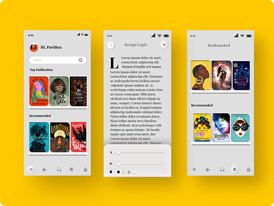 Reading App Smart UI advance ui app book app ui branding design graphic design illustration interaction design logo reading app reading ui study app ui ui visual design