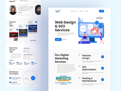 All Phase Media Web Development Site Redesign app app design app ui design illustration logo seo web ui ui ux ui ux design web website ui