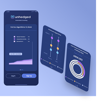 Fintech app ui