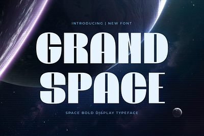 Grand Space – Space Bold Typeface bold display futuristic typeface