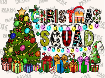 Christmas Squad Png, Merry Christmas Png 3d animation app branding design graphic design illustration logo ui vector