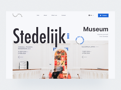 Museum Website 🖼️ art branding design graphic design landing museum typography ui web design website