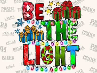 Be The Light Png, Christmas, Christmas Light PNG 3d animation app branding design graphic design illustration logo motion graphics ui vector