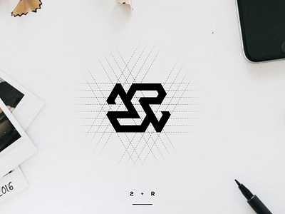 2R Monogram Logo branding design graphic design icon illustration initial logo monogram typography ui ux vector