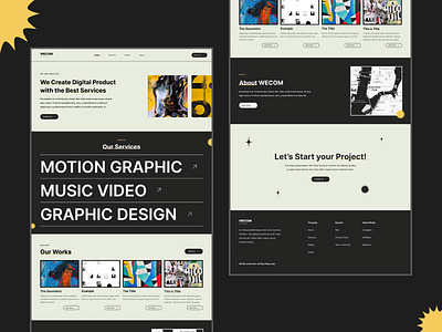 WECOM Studio - Website Landing Page design figma graphic design ui web