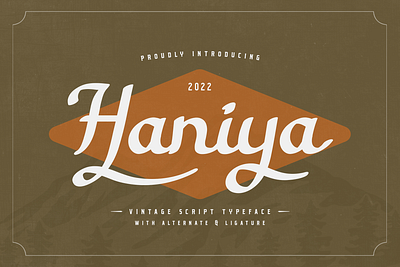 Haniya - Vintage Script Typeface font retro script typefactory versatile vintage