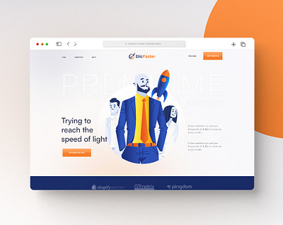 Slic Faster Landing page back end development dashbaord design front end development full stack development graphic design illustration landing page logo ui web design web desin web ui webdesign website website development
