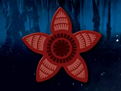 Demogorgeous Pin demogorgon design illustration pin stranger things