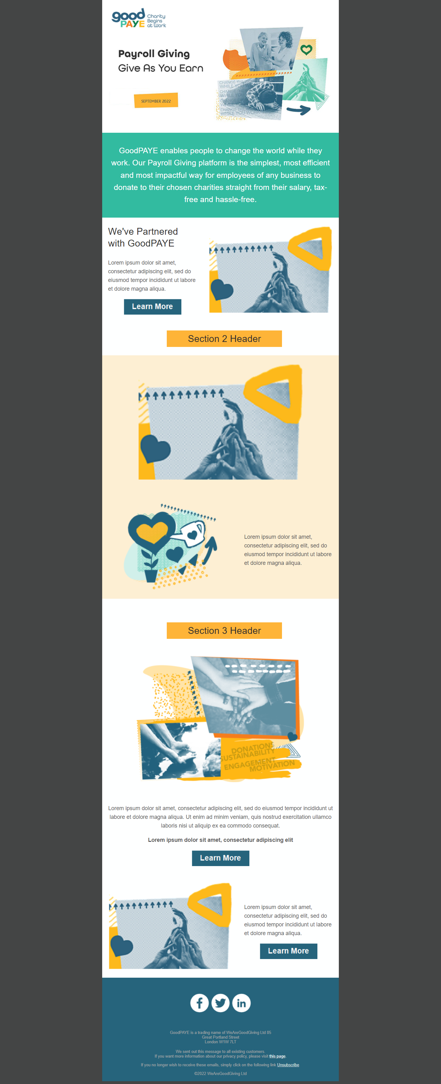 Example of High Converting Mailchimp Email Template