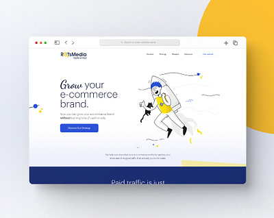 Refs Media Landing page branding dashbaord design e commerce e commerce growth graphic design growth illustration landing page logo search engine optimization seo ui web design web desin web ui webdesign website