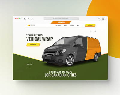 National Car Wrap Landing page car wrap cars dashbaord design graphic design illustration landing page logo national car wrap ui vehicle web design web desin web ui webdesign website