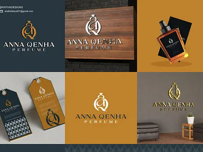 AQ MONOGRAM LOGO agency aq logo artis awesome logo branding design dribbble graphic design icon initials letter lettermark logo logodesign logos monogram logo perfume simple vector