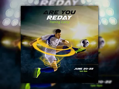 Football Banner | Social Media Post Design ad advertiging branding design facebook ad facebook post fifa footbal graphic design instagram ad instagram post motion graphics shot social media ad banner social media banner social media post design stories template ui world cup