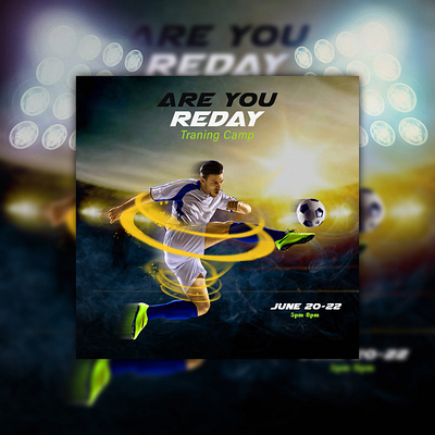 Football Banner | Social Media Post Design ad advertiging branding design facebook ad facebook post fifa footbal graphic design instagram ad instagram post motion graphics shot social media ad banner social media banner social media post design stories template ui world cup