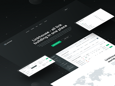 Linkhouse advertising app business clean color content dashbaord design dribbble graphic design landingpage link marketing minimal platform product seo simple ui web design