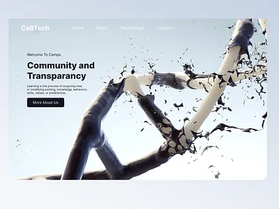Cell Tech UI design animation design ui ux