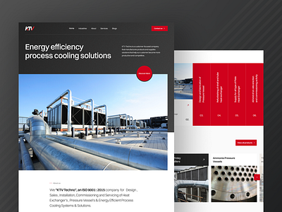 Homepage for Manufacturing Company ⚙️ corporate creative design home page homepage landing manufacturing minimal trending ui uidesign uiux uxui web webdesign website websitedesign