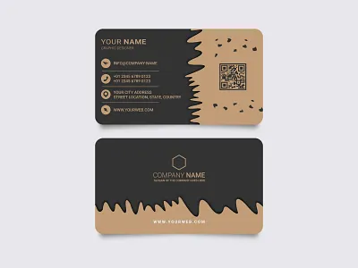 Modern and luxury horizontal business card template business card
