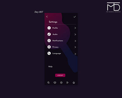 Settings - Day007 branding dailydesign dailyui day007 design happydesign happydesigner illustration logo ui ux