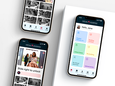 Virtual Doorman IOS app app assistance design figma home mobile smart technology ui ux virtual