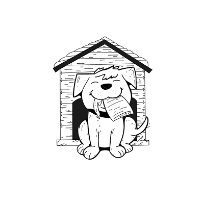 Inktober 21 - Bad Dog bad dog design dog doghouse illustration inktober