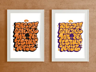 ALPHABOMB fine art graffiti letras lettering letters print procreate