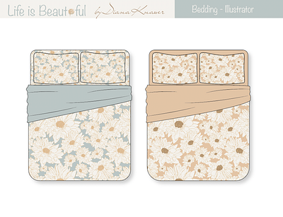Bedding CAD - Adobe Illustrator bedding cad graphic design illustrator surface design textile design
